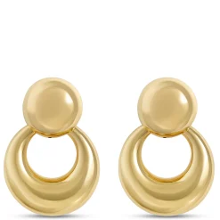 Toscano Round Doorknocker Earrings, 14K Yellow Gold Online