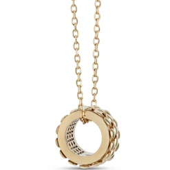 Toscano 3 Row Beaded Sliding Ring Necklace, 14K Yellow Gold Online
