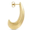 Toscano Sculpted Half Hoop Earrings, 14K Yellow Gold Best