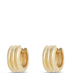 Toscano 3-Section Hoop Earrings, 14K Yellow Gold Outlet