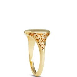 Toscano Signet Ring 14K, Yellow Gold Hot