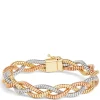 Toscano 3-Strand Braided Bracelet, 14K Gold Discount
