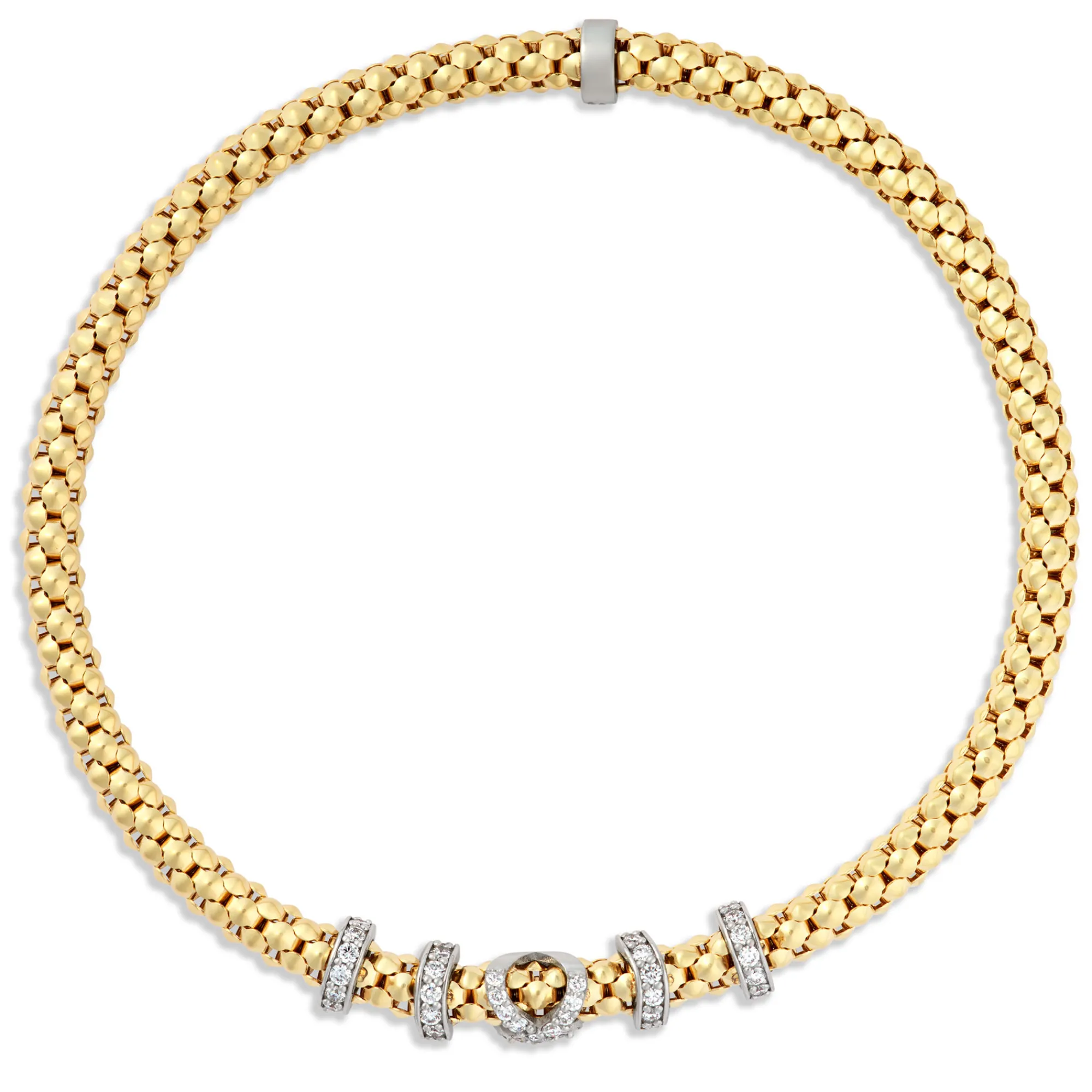 Toscano Stretchy Bracelet, ½ Carat Total Weight, 18K Yellow Gold Online