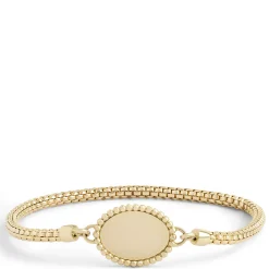 Toscano Stretchy Bracelet with Disk, 14K Yellow Gold Clearance