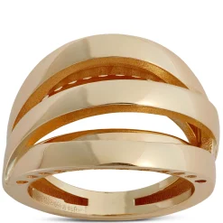 Toscano Swirl Ring, 14K Yellow Gold Size 8 Sale