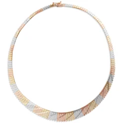 Toscano Tri-Color Cleopatra Necklace, 14K Best