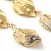 Toscano Triple Brown Enamel Leaf Earrings, 14K Yellow Gold Sale