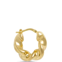 Toscano Twisted Hoop Earrings, 14K Yellow Gold Online