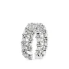 Toscano Two-Row Beaded Ring, 14K White Gold Hot