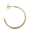 Toscano White Enamel Hoop Earrings, 14k Yellow Gold Discount