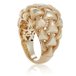 Toscano Woven Dome Ring, 14K Yellow Gold Size 6 Hot