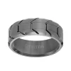 Triton Contemporary Comfort Fit Gunmetal Tire Tread Band in Tungsten, 8 mm Sale