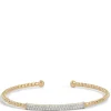 Two-row Diamond Flexy Bangle, 14K Yellow Gold Best