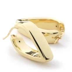 Toscano V-Shaped Hoops, 14K Yellow Gold Hot
