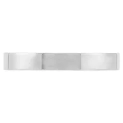 White Gold Polished Pipe Comfort Fit 3mm Band 18K Sale