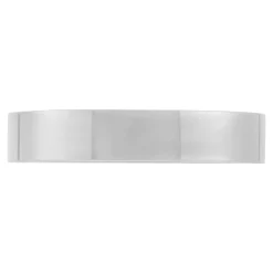 White Gold Polished Pipe Comfort Fit 4mm Band 18K Best