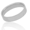 White Gold Polished Pipe Comfort Fit 5mm Band 18K Hot