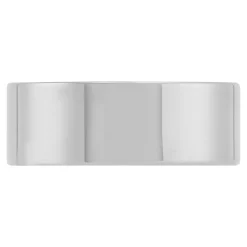 White Gold Polished Pipe Comfort Fit 8mm Band 18K Outlet