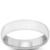 White Gold Polished Rounded Comfort Fit 5mm Band 14K Best