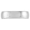 White Gold Polished Rounded Comfort Fit 6mm Band 14K Hot
