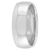 White Gold Polished Rounded Comfort Fit 7mm Band 14K Sale