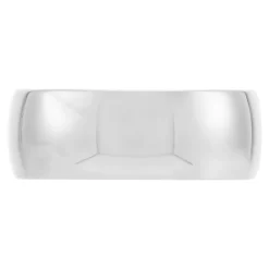 White Gold Polished Rounded Comfort Fit 8mm Band 18K Clearance