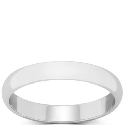 White Gold Polished Rounded 3mm Band 14K Sale