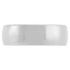 White Gold Polished Rounded 7mm Band 18K Clearance