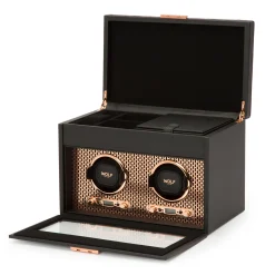 WOLF Axis Double Watch Winder With Storage Sale