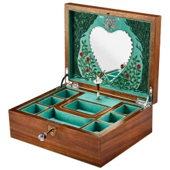 WOLF Ballet Musical Jewellery Box – Sleeping Beauty Walnut Wood New