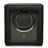 Wolf Cub Single Watch Winder With Cover, Black Best