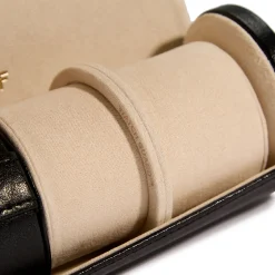 WOLF Palermo Double Watch Roll with Jewelry Pouch Clearance