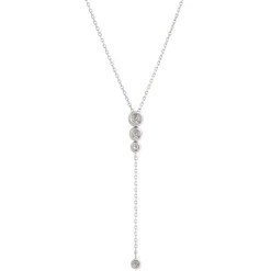 Y-Drop Diamond Pendant Necklace, 14K White Gold Best