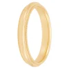 Yellow Gold Polished Milgrain Edge Comfort Fit 3.5mm Band 14K Outlet