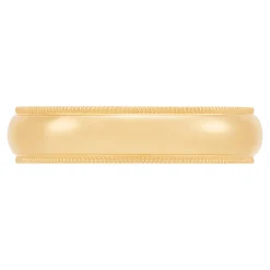 Yellow Gold Polished Milgrain Edge Comfort Fit 5mm Band 14K New