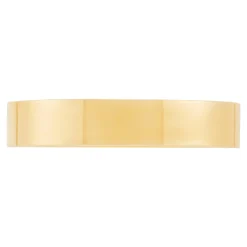 Yellow Gold Polished Pipe Comfort Fit 4mm Band 14K