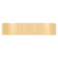 Yellow Gold Polished Pipe Comfort Fit 5mm Band 18K New