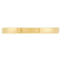 Yellow Gold Polished Pipe Comfort Fit 2mm Band 14K Clearance