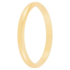 Yellow Gold Polished Rounded 2mm Band 14K Outlet