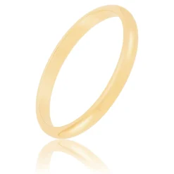 Yellow Gold Polished Rounded 2mm Band 14K Outlet