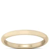 Yellow Gold Polished Rounded Comfort Fit 2mm Band 14K Sale