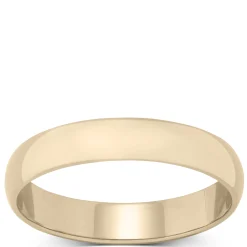 Yellow Gold Polished Rounded 4mm Band 14K Online