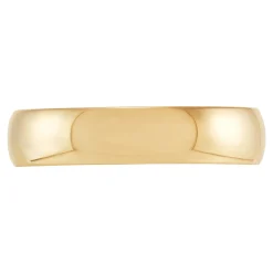 Yellow Gold Polished Rounded Comfort Fit 5mm Band 14K Hot
