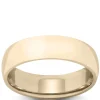 Yellow Gold Polished Rounded Comfort Fit 6mm Band 14K Sale