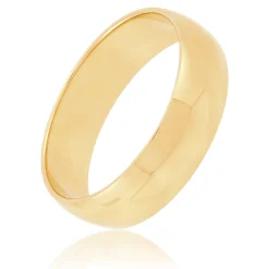 Yellow Gold Polished Rounded 6mm Band 18K Online