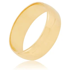 Yellow Gold Polished Rounded 7mm Band 14K Best