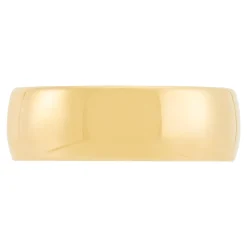 Yellow Gold Polished Rounded 7mm Band 14K Best