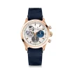 Zenith CHRONOMASTER Open Watch White Dial Blue Leather Strap, 39.5mm Sale