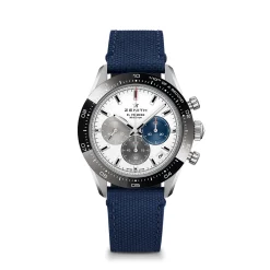 Zenith CHRONOMASTER Sport Watch White Dial Blue Rubber Strap, 41mm Sale