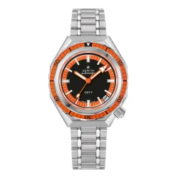 Zenith Defy Revival Black and Orange Dial Watch, 37mm New